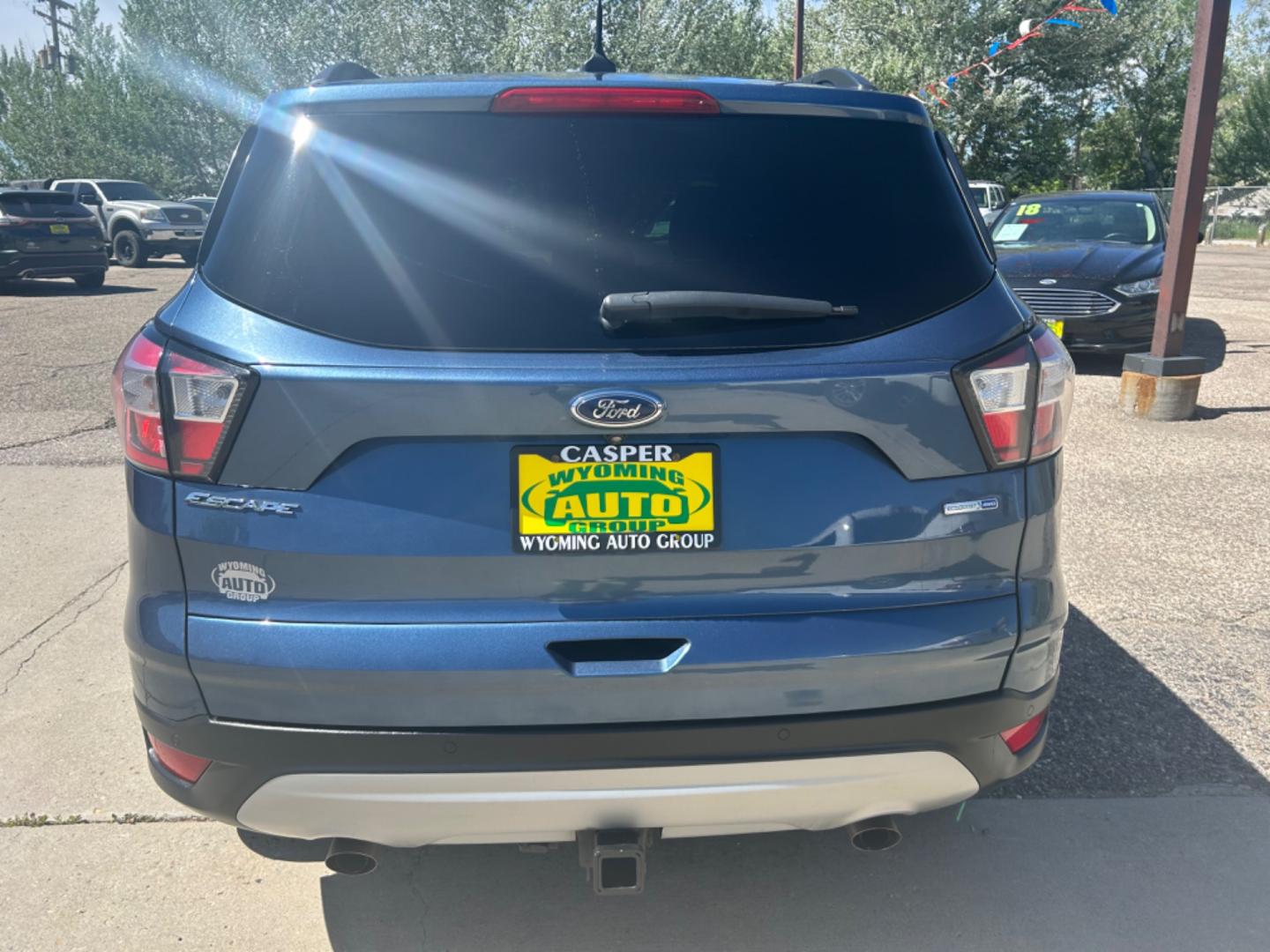 2018 BLUE Ford Escape SEL (1FMCU9HD6JU) with an L4, 1.5L engine, Automatic transmission, located at 3030 CY Ave, Casper, WY, 82604, (307) 265-3830, 42.827816, -106.357483 - Photo#5